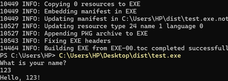 pyinstaller